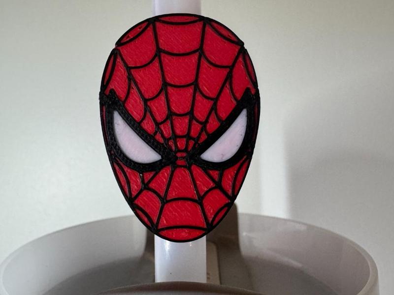 Spider-Man Stanley Cup Straw Charm