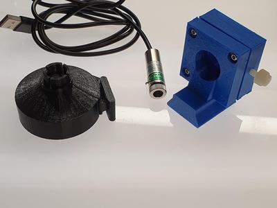 Finder using 520nm Laser, and Laser to Eyepiece adapter