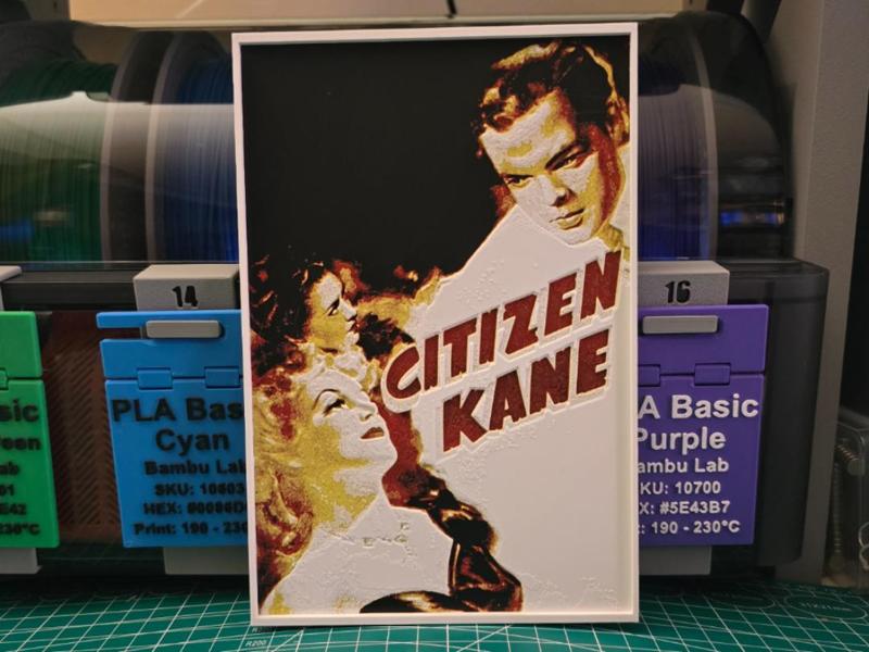 Citizen Kane Movie Poster - Hueforge Art