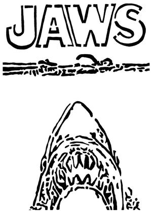 Jaws stencil 2