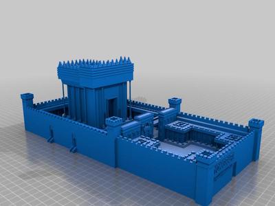 The holy temple of Jerusalem.