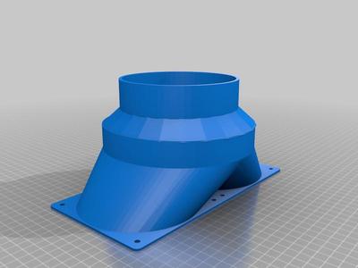 Double fan for 5" (125mm) hose, Antminer