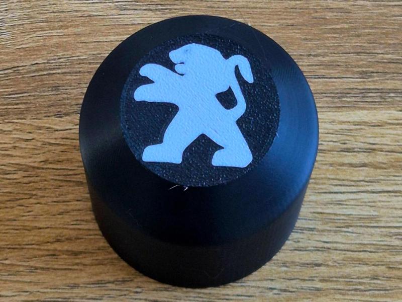 Peugeot Hitch ball cover - old logo