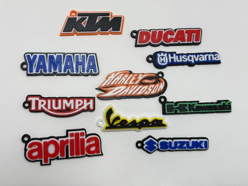 Motorcycle brands keychains