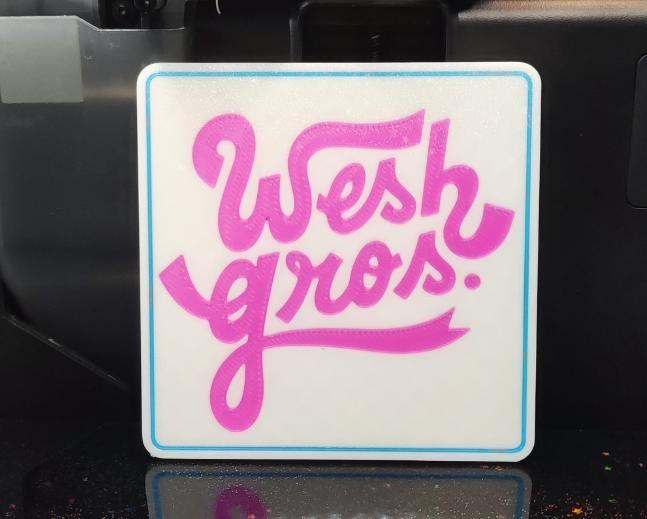 Glass Coaster - Wesh gros