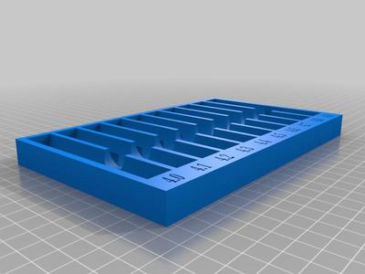 4.0-4.9 MM drill bit tray