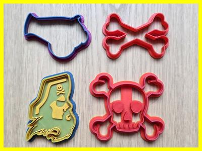 Pirate Pack 2 Cookie Cutter Playdoh Stamp Fun Gift