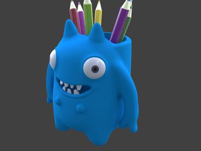 Quirky Monster Pencil Holder