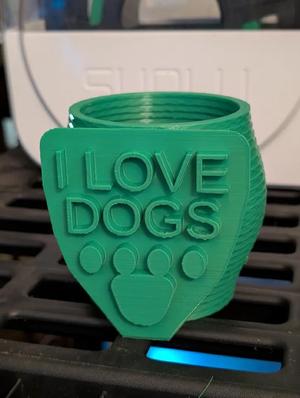I Love Dogs Planter Pot   