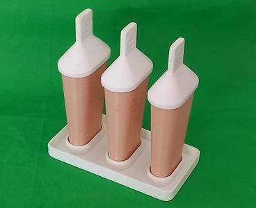 simple popsicle mold / parametric in OpenSCAD