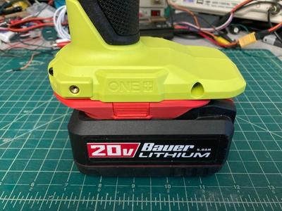 Bauer Battery to Ryobi Tool adapter