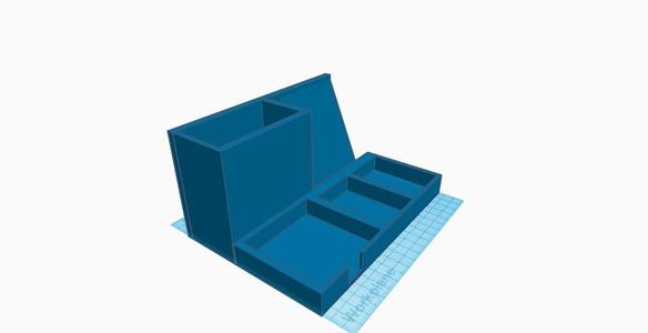 Desktop organizer with phone holder