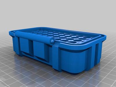 38 special 357 hinged rugged ammo case 