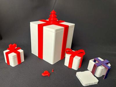 Gift box, 3 sizes, different toppers (no AMS)