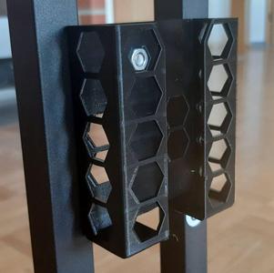 Bracket laptop power supply mount