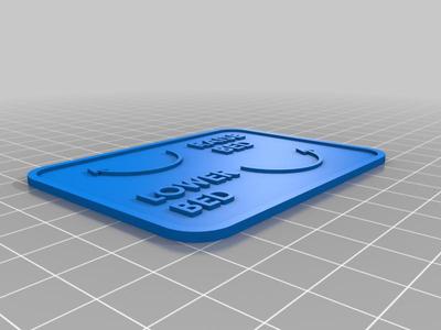 Bed Levelling Sign