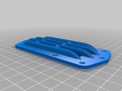 Proboat river jet dual scoop intake grate