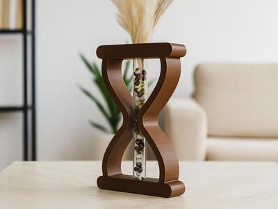 Test Tube Hourglass Decor