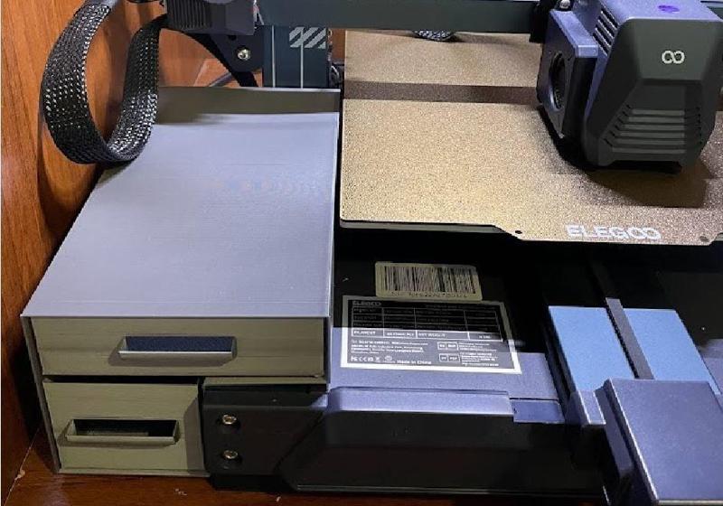 Storage Drawer (Vase Mode Option) - Elegoo Neptune 3 Pro