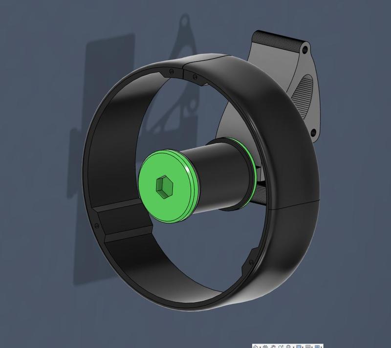 Spool wheel (for kayak cart)