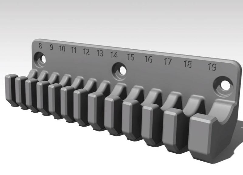 Spanner/Wrench Holder for Biltema Pegboard