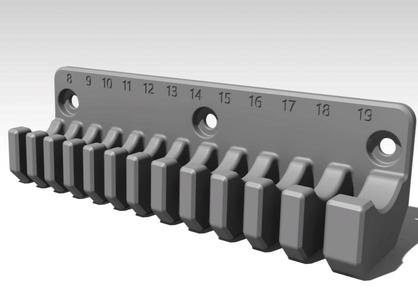 Spanner/Wrench Holder for Biltema Pegboard