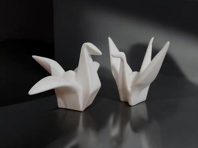 3D Origami Collection: Swan and Crane