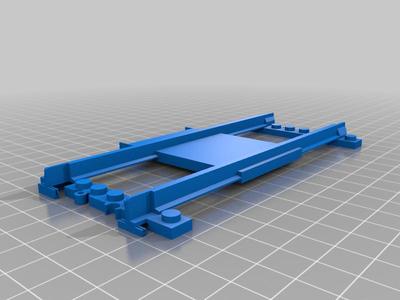 Lego Train Track - Straight with RC522 Mount