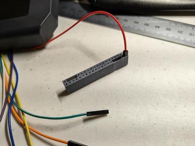 Dupont to 2-row ribbon cable adapter