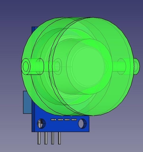 MQ-Sensor Housing sealed with tubes 