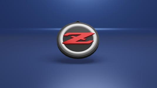 Nissan z logo keychain