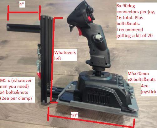 QD Desk mount for Joysticks