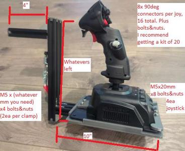 QD Desk mount for Joysticks