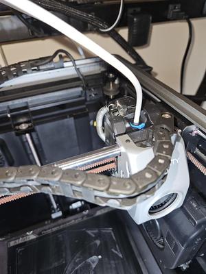 Creality K1 extruder arm spring mount