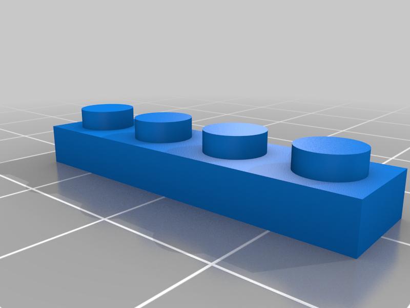 1x4 Small Flat Lego Brick