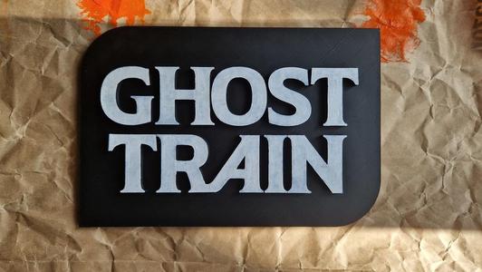Ghost Train sign - Thorpe Park