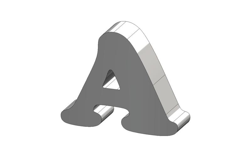 A Cooper Face Font Letter