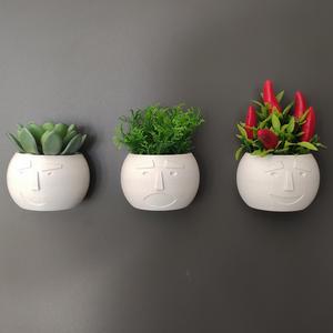 Decorative emoticons vase for fridge with magnet