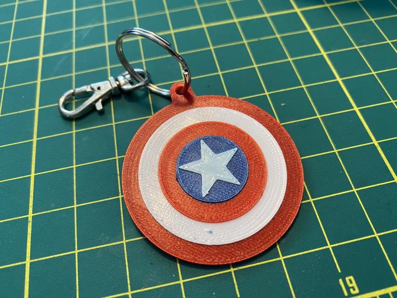 Captain America Shield Keychain