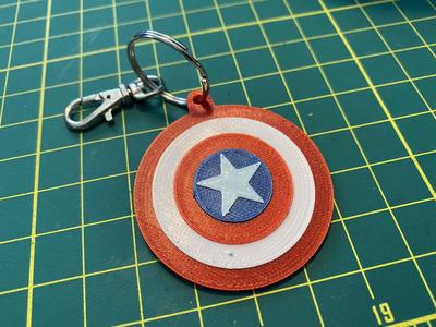 Captain America Shield Keychain