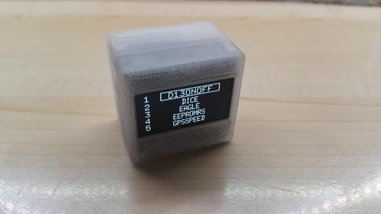 Case for a 1.3" OLED display, based on my Giga328 PCB