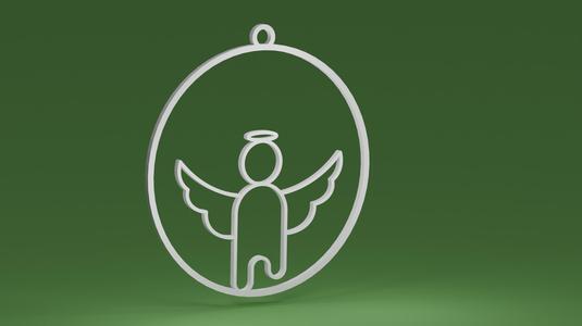 Angel in a bauble (Christmas tree ornament)