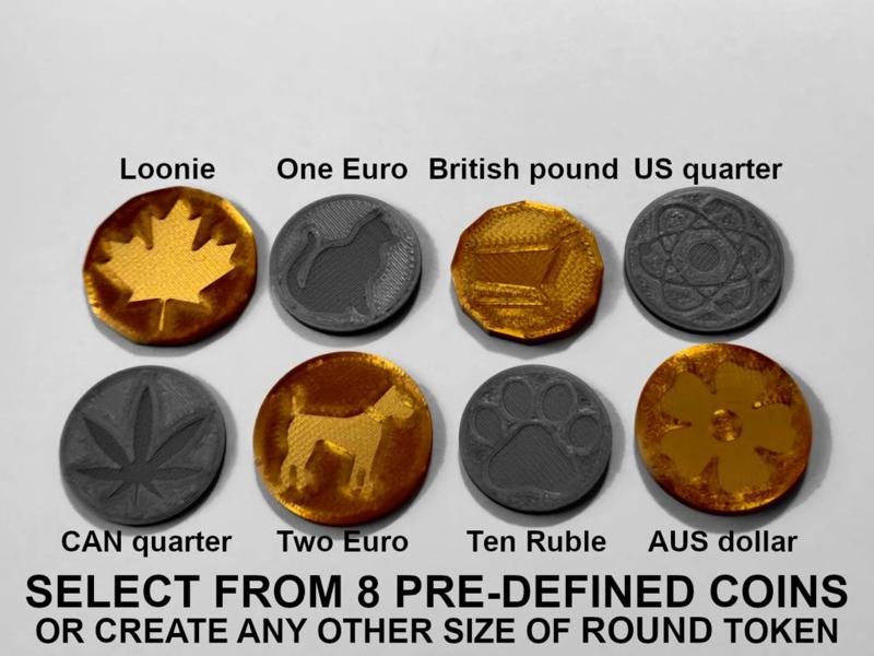 Customizable Engraved Shopping Cart Tokens