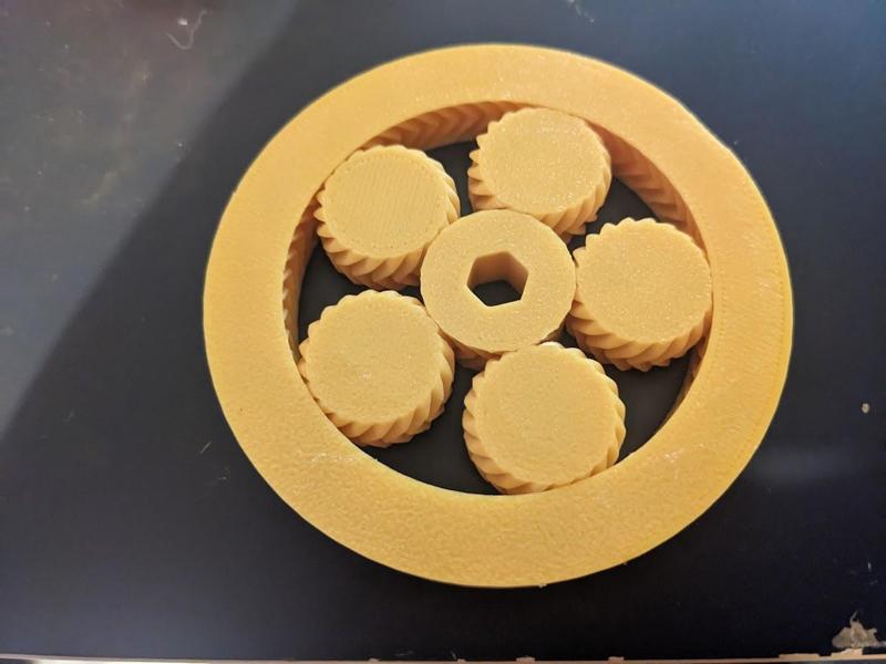 Fully Parametric Planetary Herringbone Gear Bearing