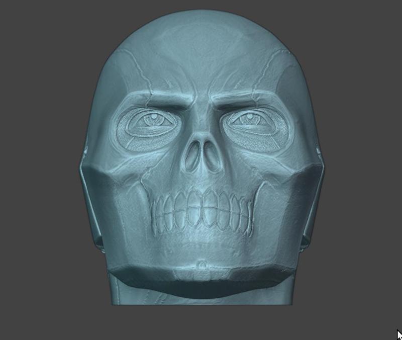Black mask Arkham Knight Head  3d model for 3d printing