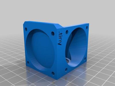 Remix E3D v5 40mm Fan duct with Layer Fan .tiny