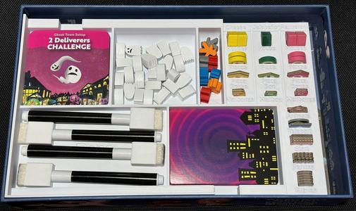 Psychic Pizza Deliverers go to the Ghost Town game insert
