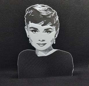 Audrey Hepburn - 5 Color w/filament changes (1 at a time) relief topography