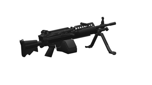 M249 light machine gun