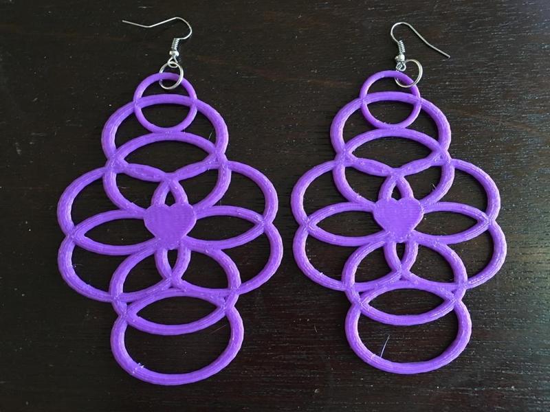 Heart Rings Earrings